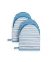 Kitchenaid Albany Mini Oven Mitt 2-pack Set, 5.5" X 8" In Blue