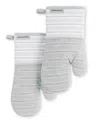 Kitchenaid Albany Oven Mitt 2-pack Set, 7" X 13" In Matte Gray