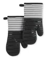 Kitchenaid Albany Oven Mitt 2-pack Set, 7" X 13" In Onyx Black