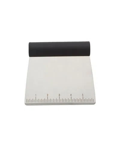 Kitchenaid All Purpose Stainless Steel Dough Pastry Scraper, Chopper, Cutter With Measurement Scale, 6" In Onyx Black