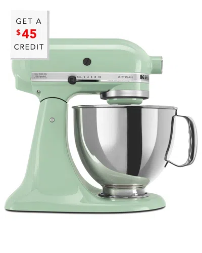 Kitchenaid Artisan Series 5qt Pistachio Tilt-back Head Stand Mixer With $45 Credit In Green