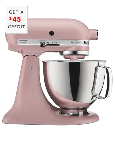 Kitchenaid Artisan Series 5qt Rose Tilt-back Head Stand Mixer With $45 Credit