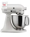 Kitchenaid 5qt Stand Mixer With Additional 3qt Bowl In White