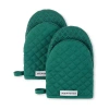 Kitchenaid Asteroid 2-pc. Mini Oven Mitt Set In Green