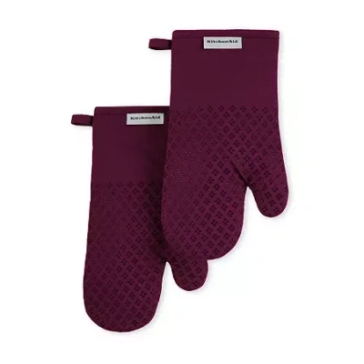 Kitchenaid Asteroid 2-pc. Oven Mitt Set In Purple