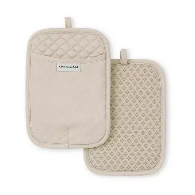 Kitchenaid Asteroid 2-pc. Pot Holder Set In Sand