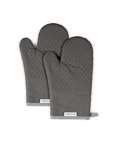 Kitchenaid Asteroid Oven Mitt Set, 2 Piece In Gray