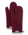 Kitchenaid Asteroid Oven Mitt Set, 2 Piece In Medium Red