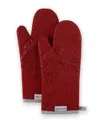 Kitchenaid Asteroid Oven Mitt Set, 2 Piece In Red