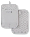 Kitchenaid Asteroid Pot Holder 2-pack Set, 7" X 10" In Matte Gray