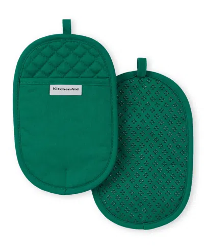 Kitchenaid Asteroid Pot Holder Set, 2 Piece In Green
