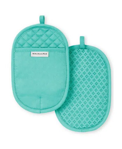 Kitchenaid Asteroid Pot Holder Set, 2 Piece In Blue