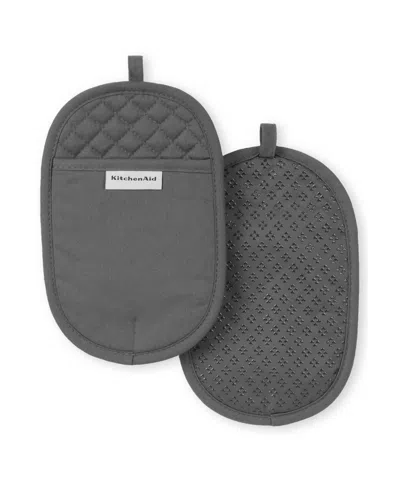 Kitchenaid Asteroid Pot Holder Set, 2 Piece In Gray