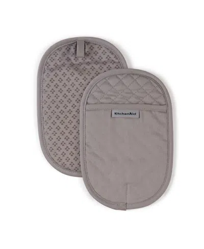 Kitchenaid Asteroid Pot Holder Set, 2 Piece In Grey