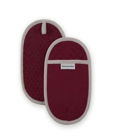 Kitchenaid Asteroid Pot Holder Set, 2 Piece In Medium Red