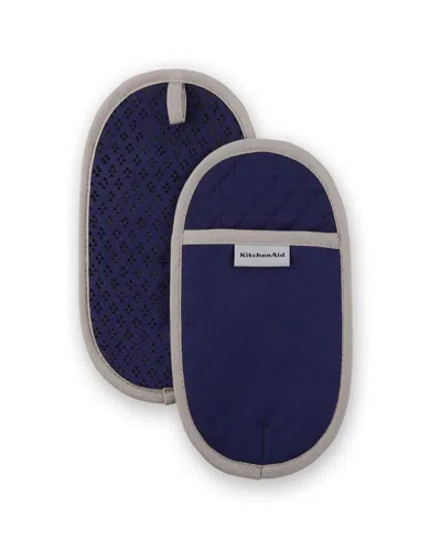 Kitchenaid Asteroid Pot Holder Set, 2 Piece In Navy