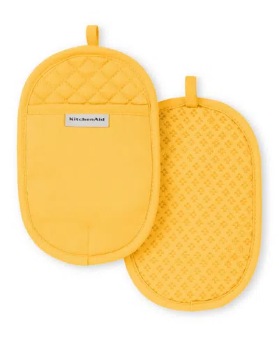 Kitchenaid Asteroid Pot Holder Set, 2 Piece In Yellow
