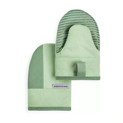 Kitchenaid Beacon Mini 2-pc. Oven Mitt Set In Green