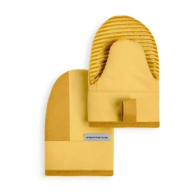 Kitchenaid Beacon Mini 2-pc. Oven Mitt Set In Yellow