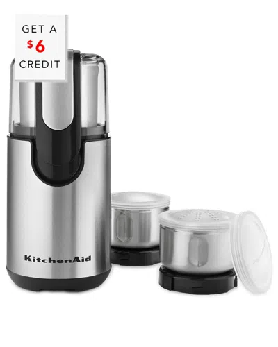 Kitchenaid Blade Coffee & Spice Grinder With $6 Credit In Black