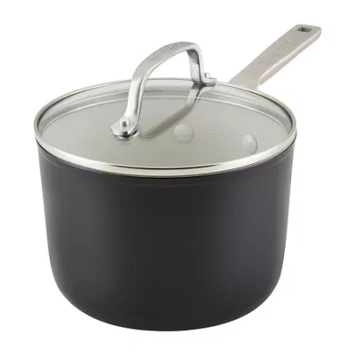 Kitchenaid Ceramic 3-qt. Covered Sauce Pan In Black