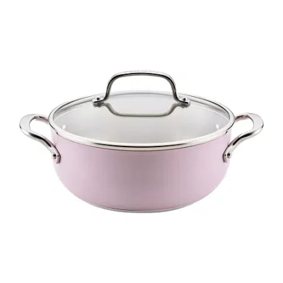 Kitchenaid Color-finished Stainless Steel 3-ply Base 4-qt. Dutch Oven In Purple