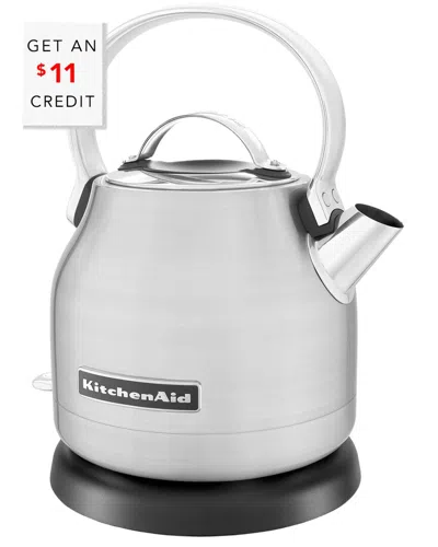 Kitchenaid Compact Silver 1.25l Electric Kettle With $11 Credit