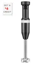 Kitchenaid Corded Variable-speed Black Immersion Blender With Blending Jar$6 Credit With $6 Credit