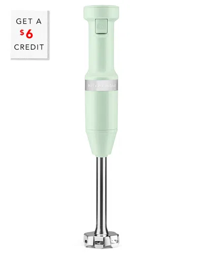 Kitchenaid Corded Variable-speed Pistachio Immersion Blender With Blending Jar With $6 Credit In Green