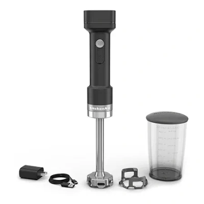 Kitchenaid Cordless Hand Blender With Battery In Black