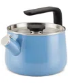 Kitchenaid Enamel-on-steel Induction Teakettle, 2 Quart In Blue