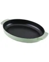 Kitchenaid Enameled Cast Iron 2.5 Quart Au Gratin Roasting Pan In Green