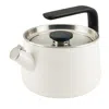 Kitchenaid Enameled Steel Induction 2 Qt Whistling Tea Kettle In White