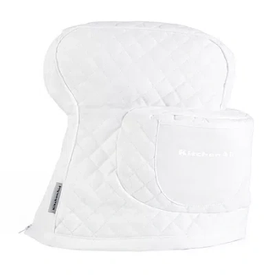 Kitchenaid Fitted Tilt-head Mixer Cover In White