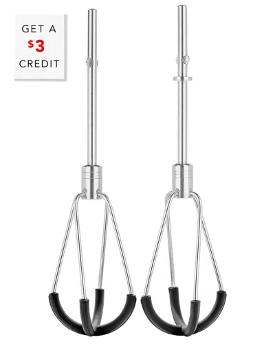 Kitchenaid Flex Edge Beater Accessory For Hand Mixers With $3 Credit In Silver