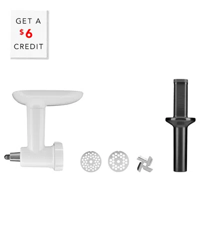 Kitchenaid Food Grinder Attachment For Stand Mixer With $6 Credit In White