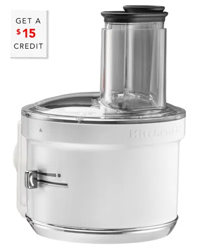 Kitchenaid Food Processor Attachment With $15 Credit In White
