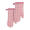 Kitchenaid Gingham 2-pc. Oven Mitt Set In Red