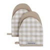Kitchenaid Gingham 2-pc. Mini Oven Mitt Set In Neutral