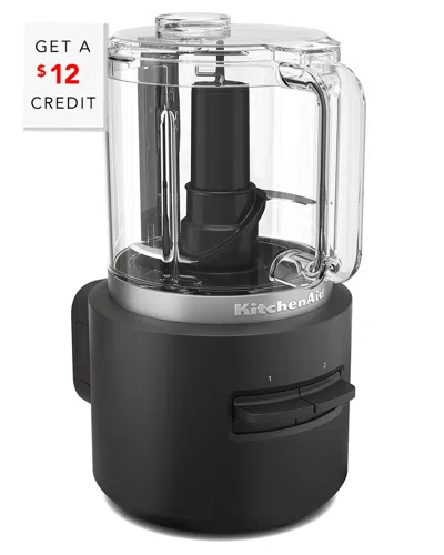 Kitchenaid Go Cordless Food Chopper With Battery With $12 Credit In Black