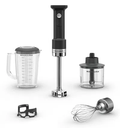 Kitchenaid Go Cordless Hand Blender With Accessories In Gray