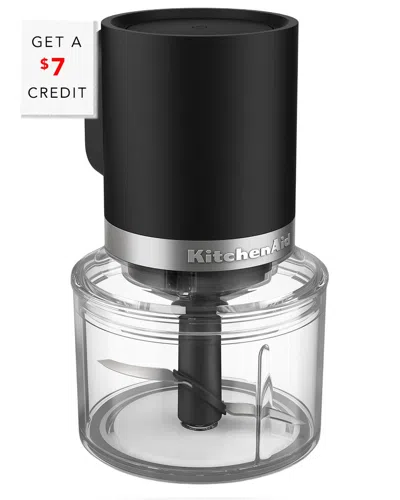 Kitchenaid Go Cordless Top Down Food Chopper With $7 Credit In Black