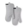 Kitchenaid Gridlines 2-pc. Oven Mitt Set In Gray