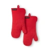 Kitchenaid Gridlines 2-pc. Oven Mitt Set In Red