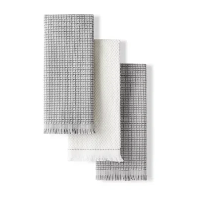 Kitchenaid Gridlines 3-pc. Kitchen Towel Set In Gray