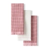 Kitchenaid Gridlines 3-pc. Kitchen Towel Set In Pink