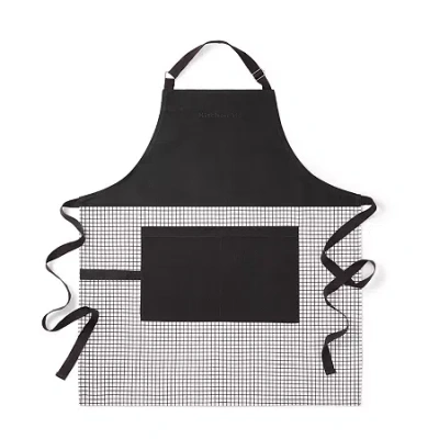 Kitchenaid Gridlines Adult Apron In Black