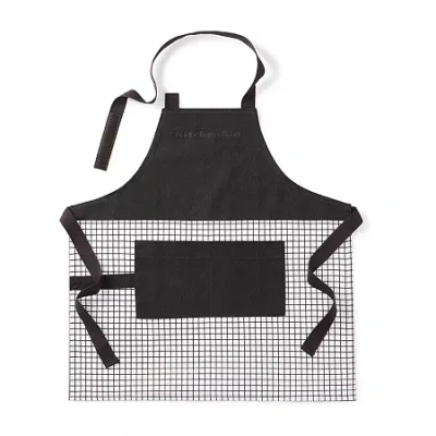 Kitchenaid Gridlines Kid Apron In Black