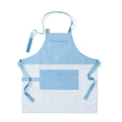 Kitchenaid Gridlines Kid Apron In Blue