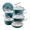 Kitchenaid Hard Anodized 10-pc. Cookware Set In Blue